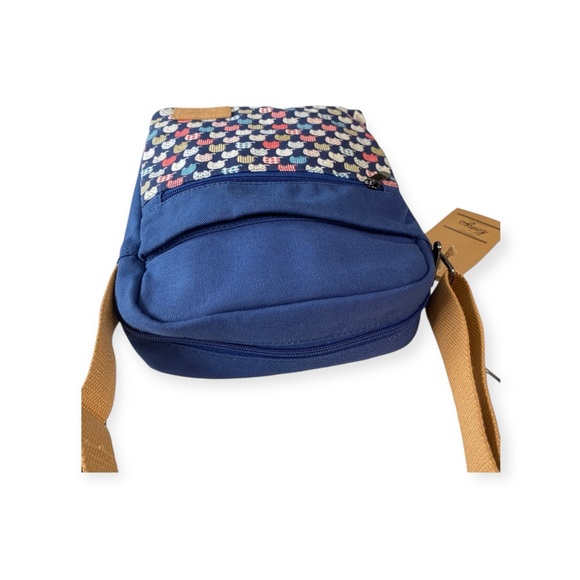 new Kemy’s ☀︎︎ Crossbody Purse Handbag Bag ☀︎︎ Elephant Print ☀︎ Navy Blue ☀︎ - Picture 13 of 16